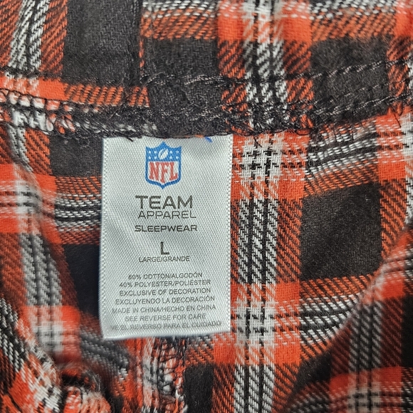 NFL Cleveland Browns Plaid Flannel Sleepwear Pajama Pants NWT - Picture 8 of 9